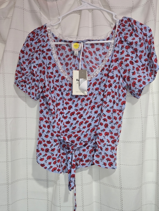 J Crew Rouje X J.Crew Poet top in carnation print - Picture 2 of 7